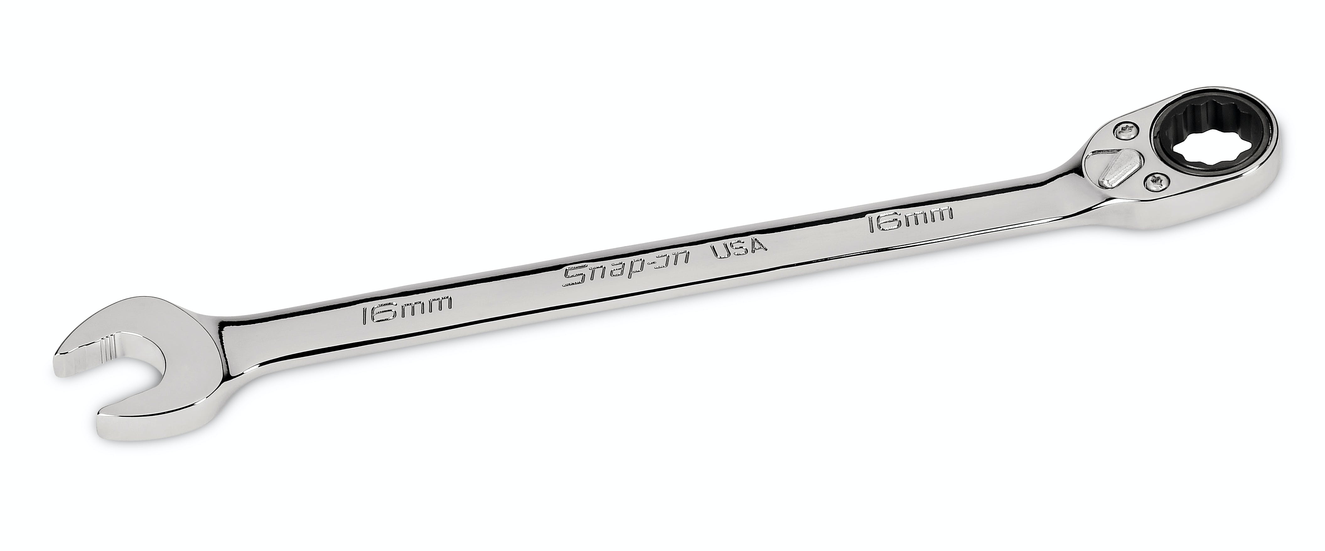 16 mm 12-Point Flank Drive® Plus Reverse Ratcheting Combination Wrench | SOXRRM16A 16 mm 12-Point Flank Drive® Plus Reverse Ratcheting Combination Wrench | SOXRRM16A